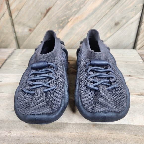 Yeezy 450 Dark Slate 2021 Kids Athletic Shoes Size 9K Dark Gray Black GY5370. - Picture 3 of 9